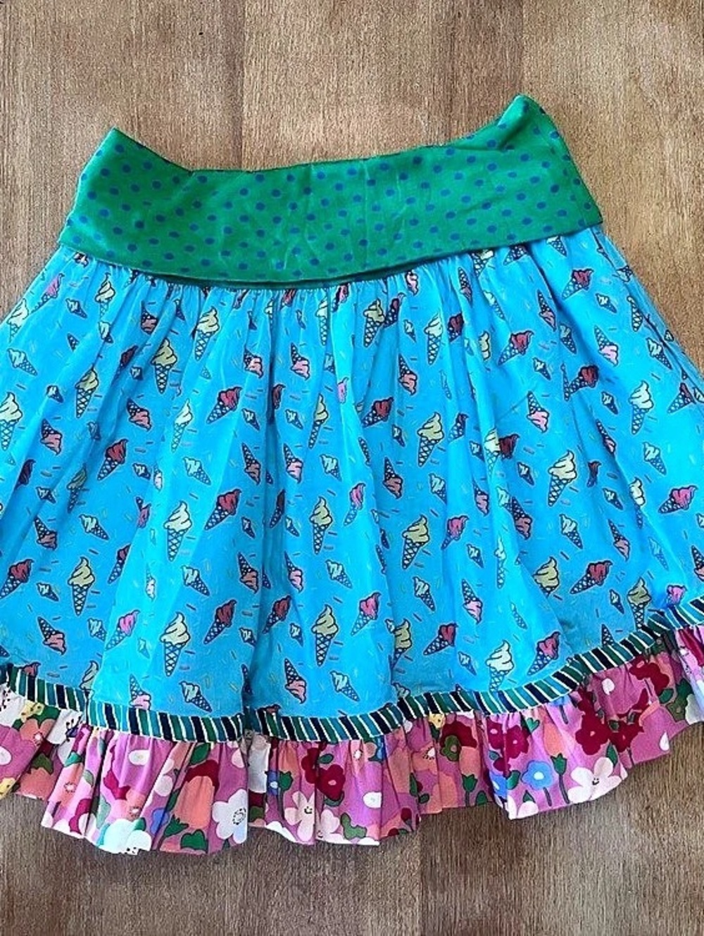 Matilda Jane Girls Size 8 Ice Cream Print Skirt